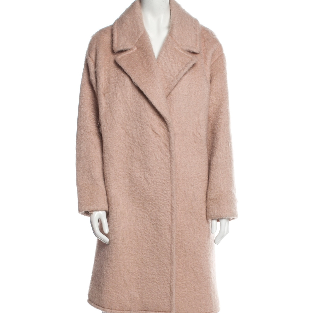 Elegant Pink Women's Coat - Picture 2 of 14
